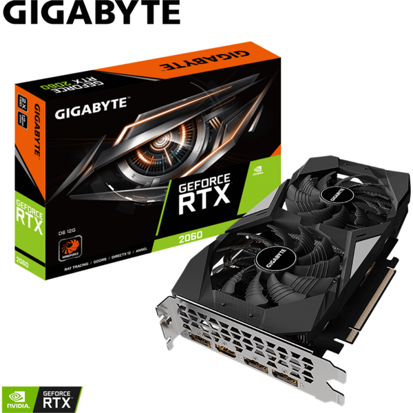 Placa video Gigabyte GeForce RTX 2060 D6 12GB GDDR6 192 Bit