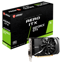 GeForce GTX 1650 D6 AERO ITX OC 4GB GDDR6 128 Bit