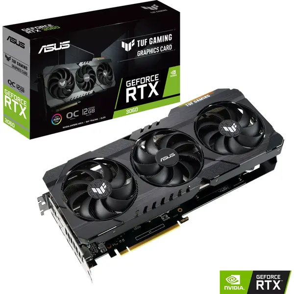 Placa video Asus GeForce RTX 3060 TUF GAMING 12G V2 LHR 12GB GDDR6 192-bit