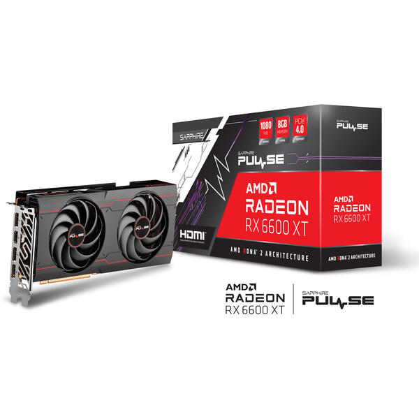 Placa video Sapphire Radeon RX 6600 XT PULSE 8GB GDDR6 128 Bit