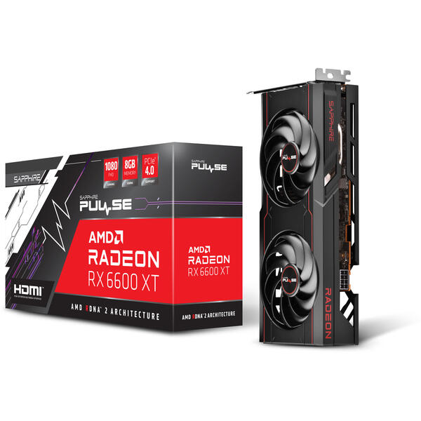 Placa video Sapphire Radeon RX 6600 XT PULSE 8GB GDDR6 128 Bit