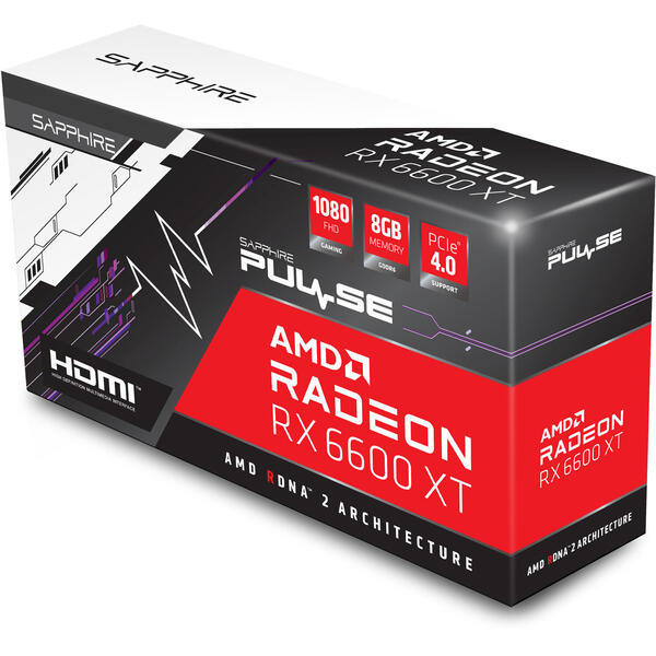 Placa video Sapphire Radeon RX 6600 XT PULSE 8GB GDDR6 128 Bit