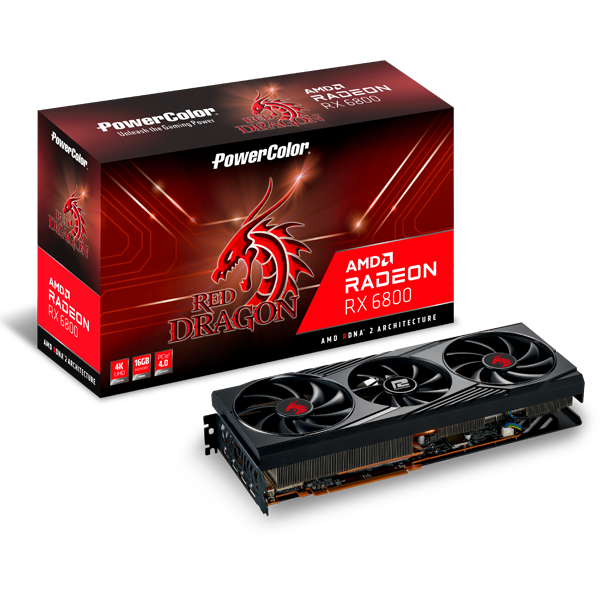 Placa video PowerColor PW Red Dragon AMD Radeon RX 6800 16G
