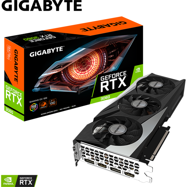 Placa video Gigabyte GeForce RTX 3060 GAMING OC LHR V2.0 12GB GDDR6 192 bit