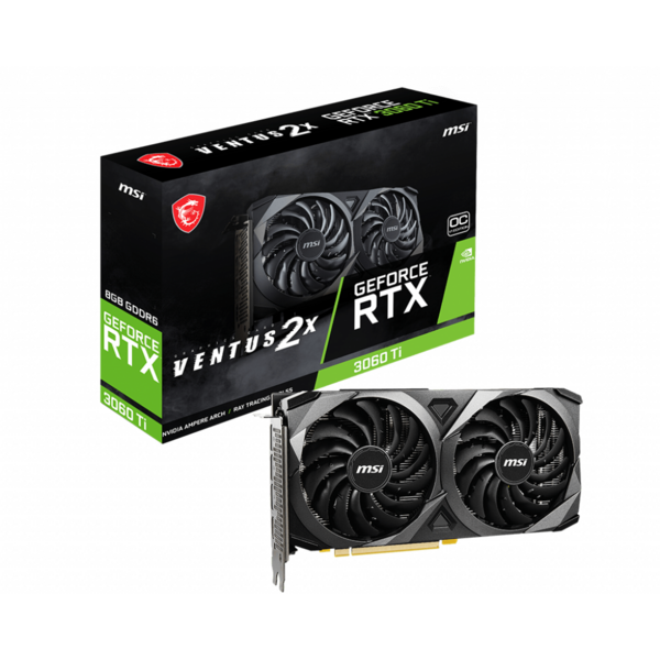 Placa video MSI GeForce RTX 3060 Ti VENTUS 2X OC LHR 8GB GDDR6 256 Bit