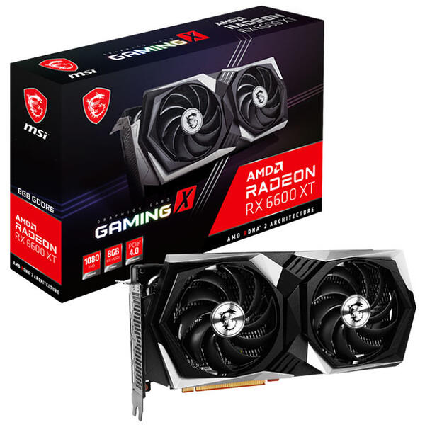 Placa video MSI Radeon RX 6600 XT GAMING X 8GB GDDR6 1‎28 bit