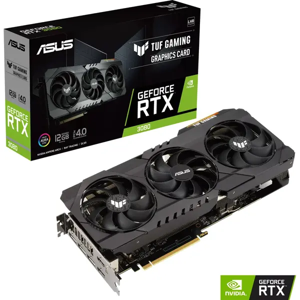 Placa video Asus GeForce RTX 3080 TUF GAMING LHR 12GB GDDR6X 384-bit