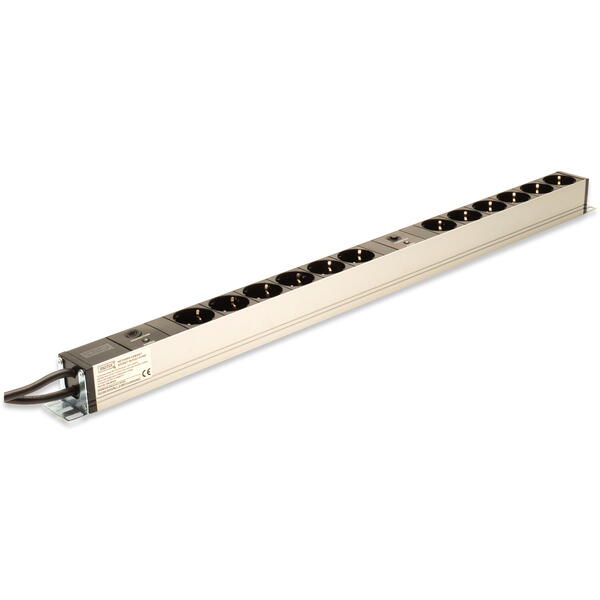 PDU Digitus DN-95405 12x Schuko Cablu 2m 2 circuite