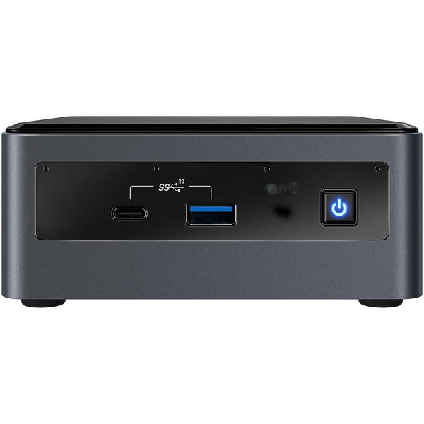 Mini PC Intel NUC10I7FNHN2, Core i7-10710U 1.1GHz, 2x DDR4 64GB max, M.2 SSD, HDD 2.5 inch, Wi-Fi, Bluetooth, HDMI