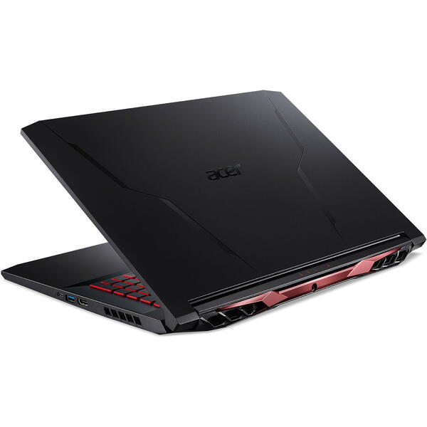 Laptop Acer Nitro 5 AN517-41-R037, 17.3 inch FHD IPS 144Hz,  AMD Ryzen 9 5900HX, 32GB DDR4, 1TB SSD, nVidia GeForce RTX 3070 8GB, No OS, Shale Black