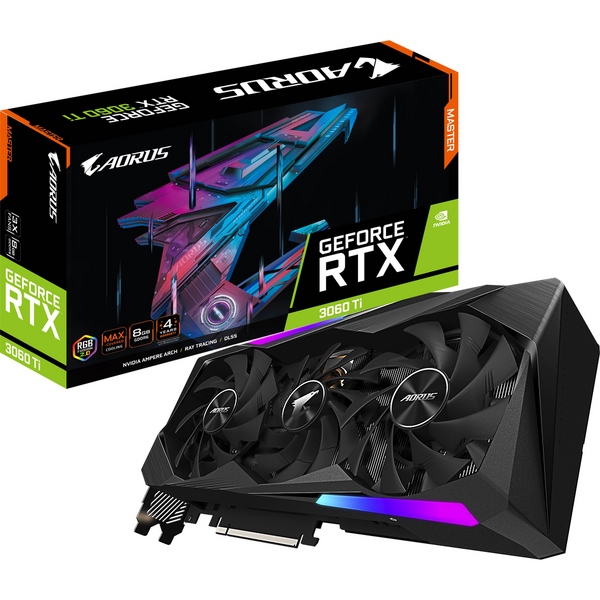 Placa video Gigabyte AORUS GeForce RTX 3060 Ti MASTER 8GB GDDR6 256 Bit