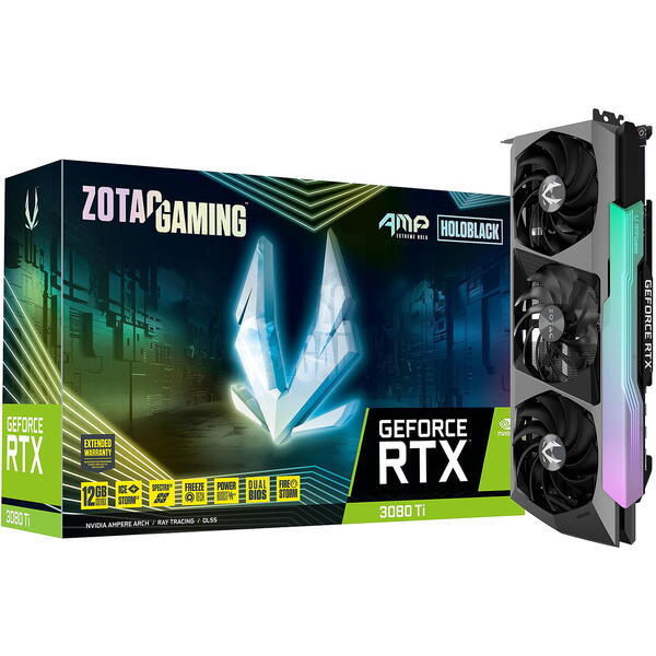 Placa video Zotac GeForce RTX 3080 Ti AMP Holo LHR 12GB GDDR6X 384 bit