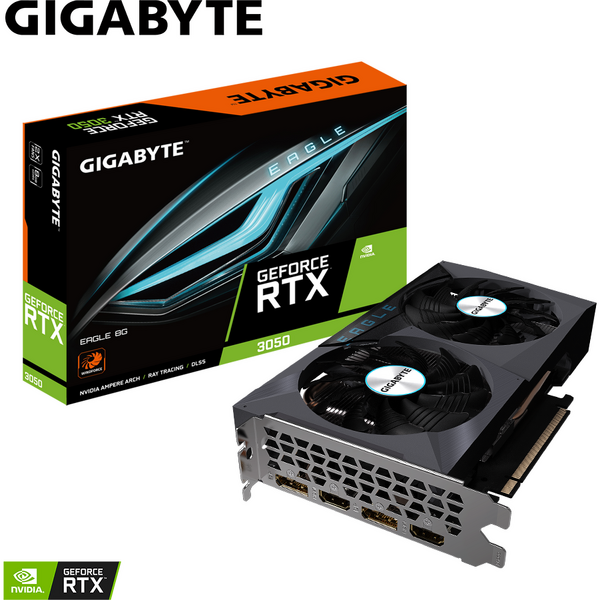 Placa video Gigabyte GeForce RTX 3050 EAGLE LHR 8GB GDDR6 128 bit