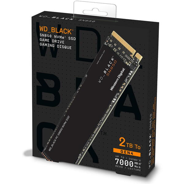 SSD WD Black SN850 2TB PCI Express 4.0 x4 M.2 2280