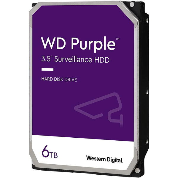 Hard Disk WD Purple 6TB SATA 3 5400RPM 256MB