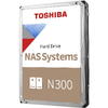 Hard Disk Toshiba N300 NAS 8TB, 7200RPM, 256MB, SATA 3