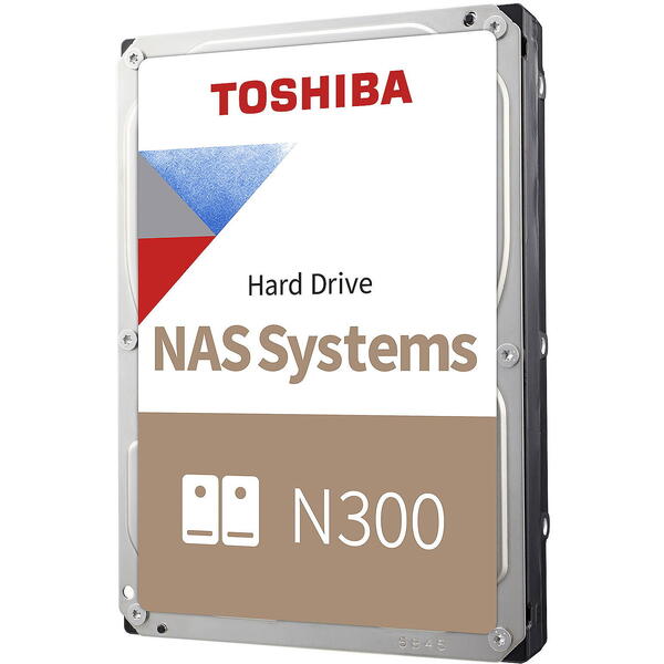 Hard Disk Toshiba N300 NAS 8TB, 7200RPM, 256MB, SATA 3