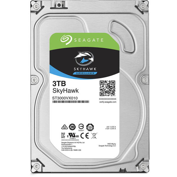 Hard Disk Seagate SkyHawk Surveillance 3TB 5400RPM SATA 3 256MB