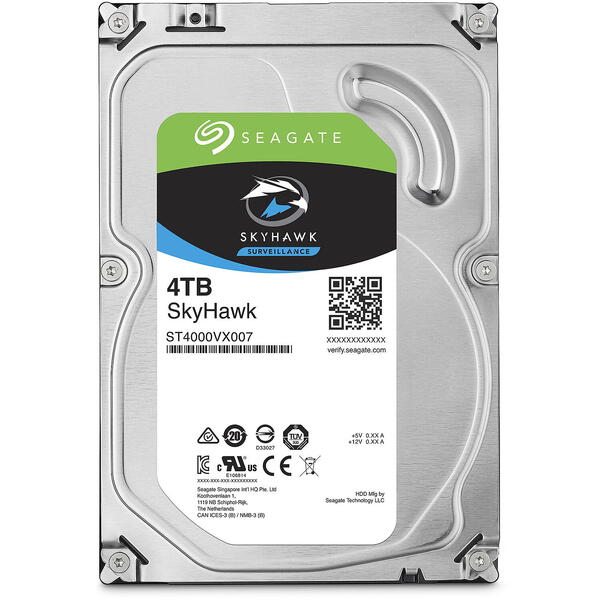 Hard Disk Seagate SkyHawk Surveillance 4TB 5400RPM SATA 3 256MB