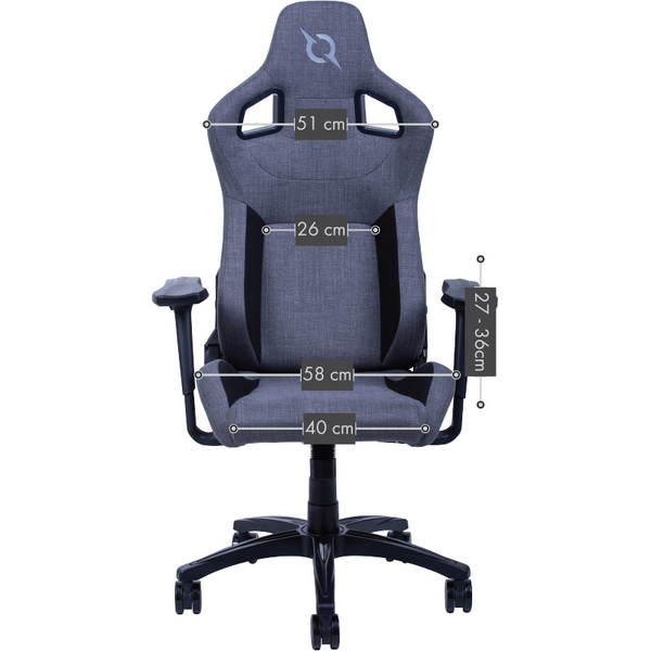 Scaun Gaming AQIRYS Fenrir Gray-Black