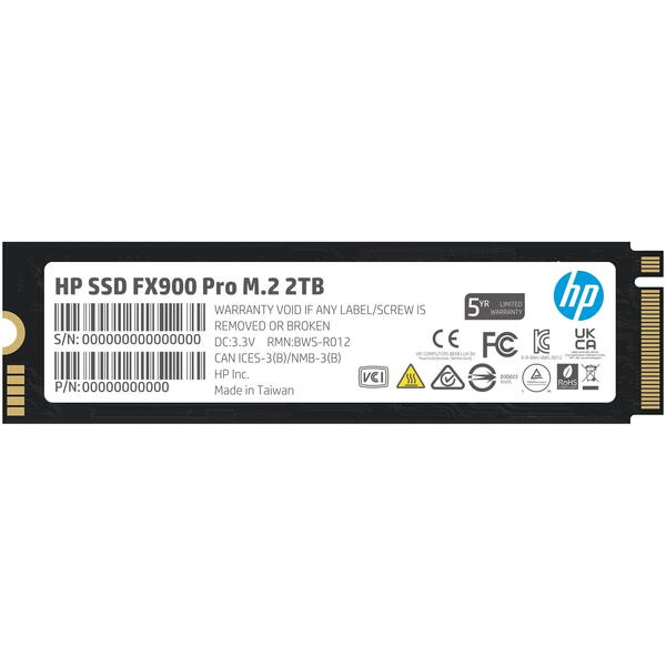 SSD HP FX900 2TB, PCI Express 4.0 x4, M.2 2280