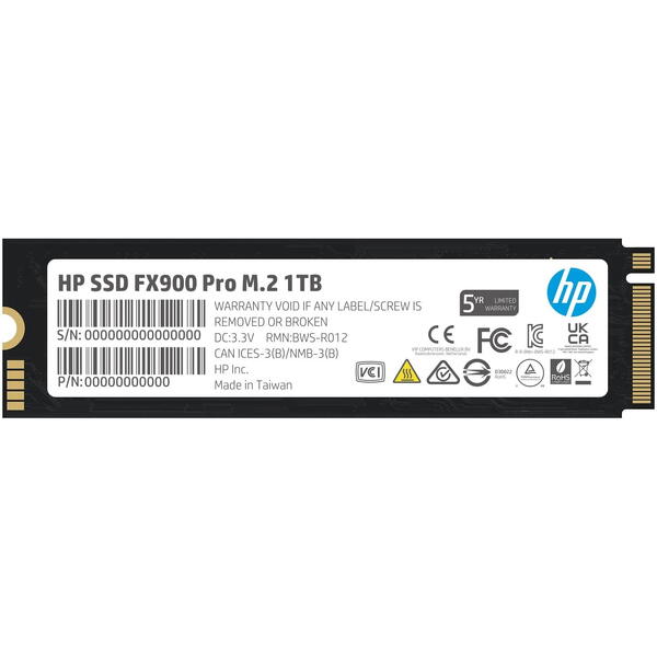 SSD HP FX900 1TB, PCI Express 4.0 x4, M.2 2280