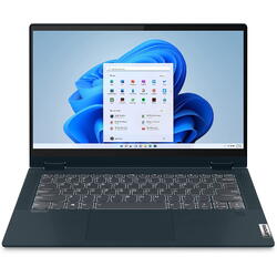 Laptop Lenovo IdeaPad Flex 5 14ITL05, 14.0 inch FHD Touch, Intel Core i7-1165G7, 8GB DDR4, 512GB SSD, Intel Iris Xe, Win 11 Home, Platinum Grey