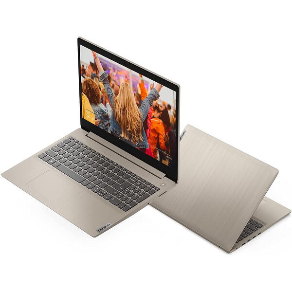 Laptop Lenovo IdeaPad 3 15ITL6, 15.6 inch FHD, Intel Celeron 6305, 4GB DDR4, 256GB SSD, Intel UHD, Sand