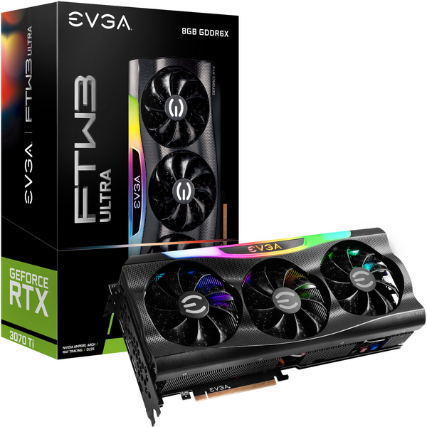 Placa video EVGA GeForce RTX 3070 Ti FTW3 Ultra Gaming LHR 8GB GDDR6X 256 bit