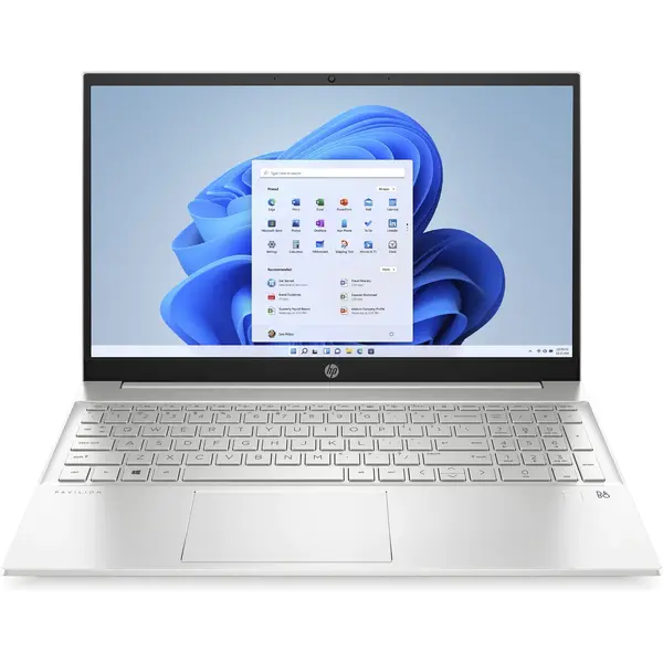 Laptop HP 15s-fq5052nq, 15.6 inch FHD IPS, Intel Core i7-1255U, 16GB DDR4, 512GB SSD, Intel Iris Xe, Free DOS, Natural Silver