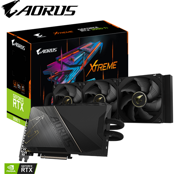 Placa video Gigabyte AORUS GeForce RTX 3090 Ti XTREME WATERFORCE 24G 24GB GDDR6X 384 bit