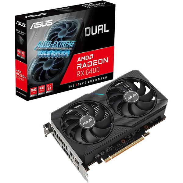 Placa video Asus Radeon RX 6400 Dual 4GB GDDR6 64-bit