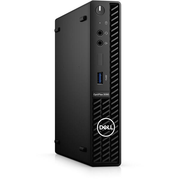 Sistem Brand Dell Optiplex 3090 MFF, Intel Core i5-10500T, 16GB DDR4, 256GB SSD, Intel UHD Graphics 630, Linux, Negru, 3Yr ProSupport