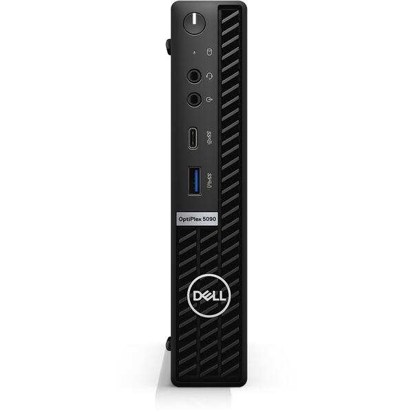 Sistem Brand Dell Optiplex 5090 MFF, Intel Core i5-10500T, 8GB DDR4, 256GB SSD, Intel UHD Graphics 630, Windows 10 Pro, Negru