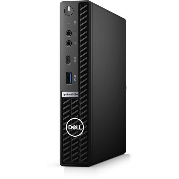 Sistem Brand Dell Optiplex 5090 MFF, Intel Core i5-10500T, 8GB DDR4, 256GB SSD, Intel UHD Graphics 630, Windows 10 Pro, Negru