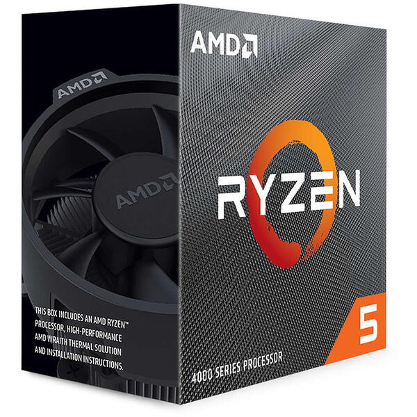 Procesor AMD Ryzen 5 4600G Socket AM4 Wraith Stealth