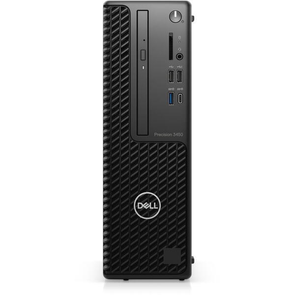 Sistem Brand Dell Precision 3450 SFF, Intel Core i7-10700, 16GB RAM, 512GB SSD, nVidia Quadro P620 2GB, Windows 11 Pro, Negru