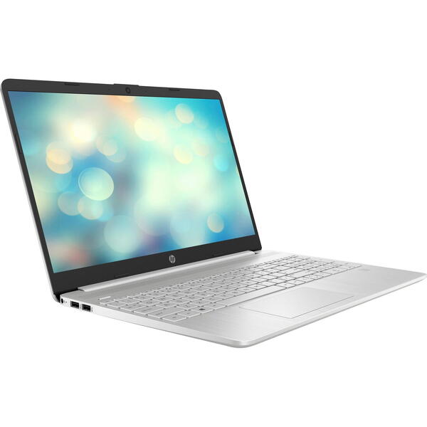 Laptop HP 15s-fq2063nq, 15.6 inch HD, Intel Core i3-1125G4, 8GB DDR4, 256GB SSD, Intel UHD, Win 11 Home, Silver