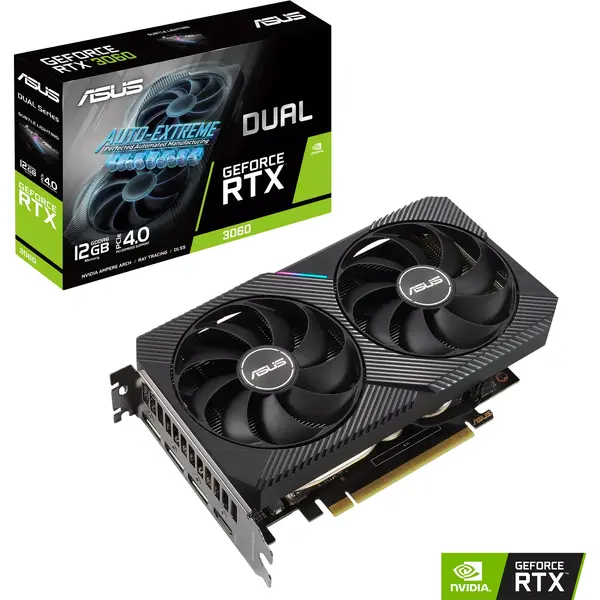 Placa video Asus GeForce RTX 3060 DUAL 12G V2 LHR 12GB GDDR6 192 Bit