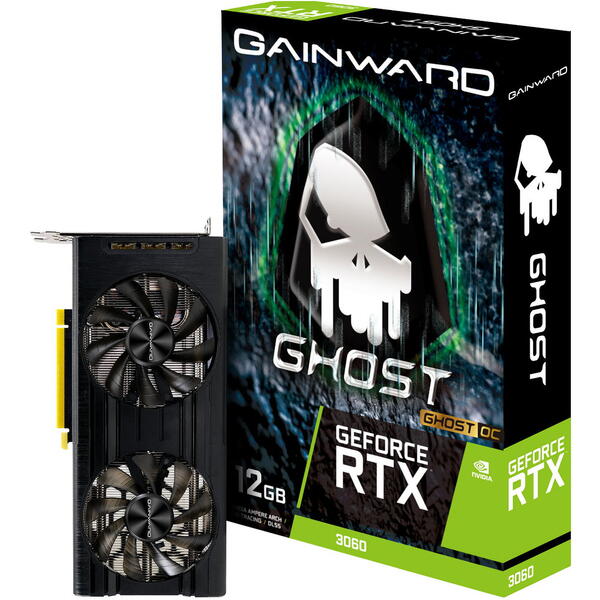 Placa video Gainward GeForce RTX 3060 Ghost OC LHR 12GB GDDR6 192 bit