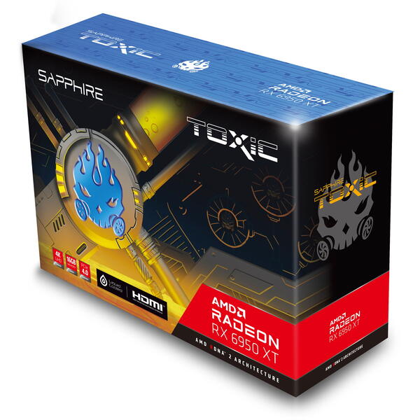 Placa video Sapphire Radeon RX 6950 XT Toxic LE Gaming OC 16GB GDDR6 256 bit
