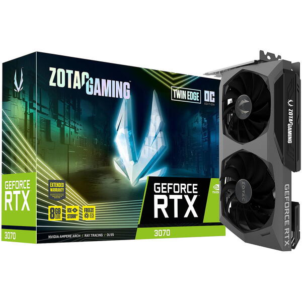 Placa video Zotac GeForce RTX 3070 Twin Edge OC LHR 8GB GDDR6 256 bit
