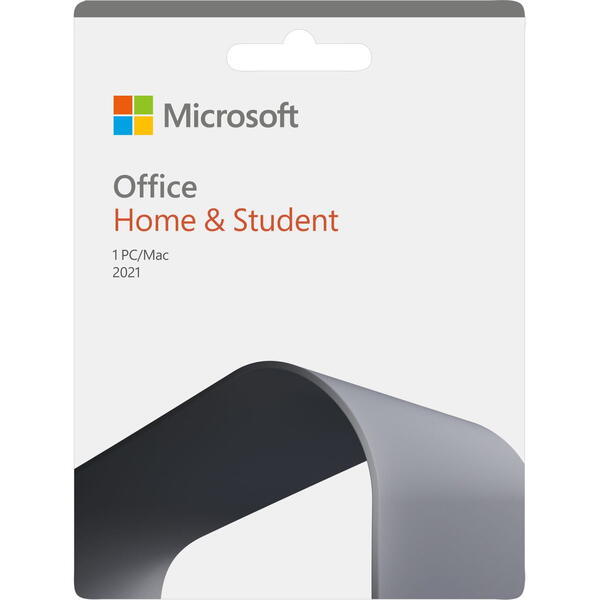 Microsoft Office Home Student 2021 Licenta Electronica 1 PC/Mac