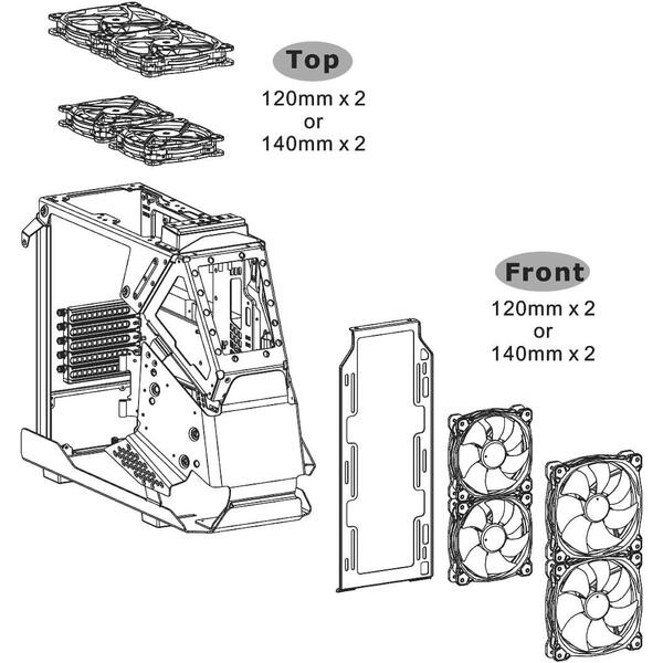 Carcasa Thermaltake AH T200 Black