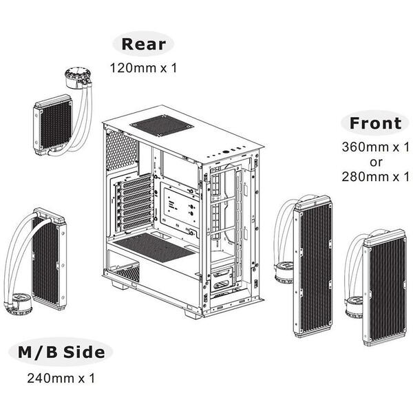 Carcasa Thermaltake Divider 300 TG Air Snow