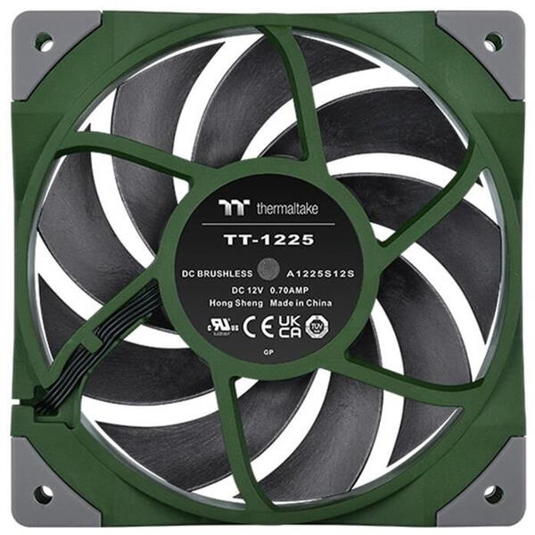 Ventilator PC Thermaltake ToughFan 12 120mm verde