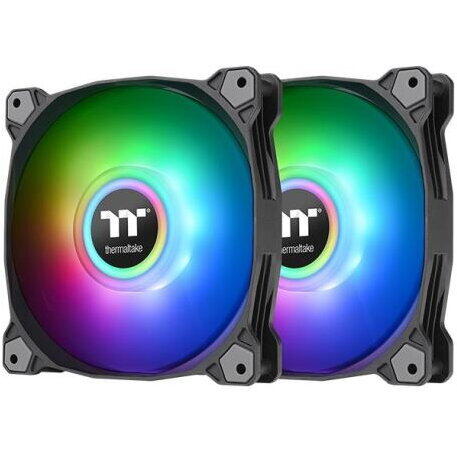 Ventilator PC Thermaltake Pure Dou 12 iluminare adresabile RGB Set 2 buc