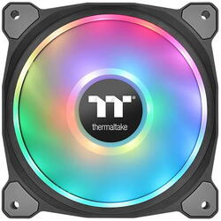 Ventilator PC Thermaltake Riing Duo 12 RGB Radiator Fan TT Premium Edition set 3 ventilatoare cu iluminare RGB
