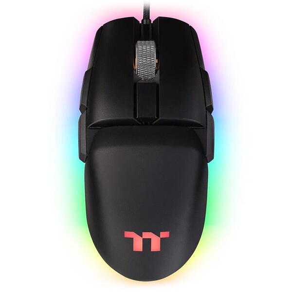 Mouse gaming Thermaltake Premium Argent M5 iluminare RGB negru