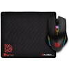 Mouse gaming si mousepad Thermaltake Tt eSPORTS Talon Elite iluminare RGB negru